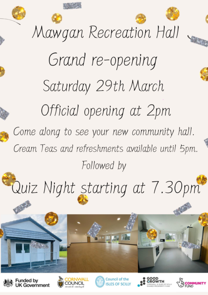 Hall Grand Re-opening poster