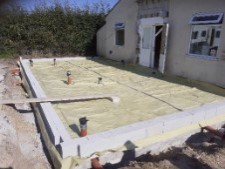 Hall construction work